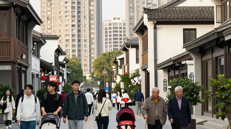 Illustration for: China's elderly dependency ratio surpasses that of children