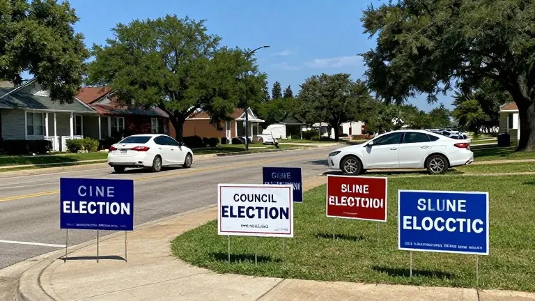 Illustration for: Five candidates target Austin District 9