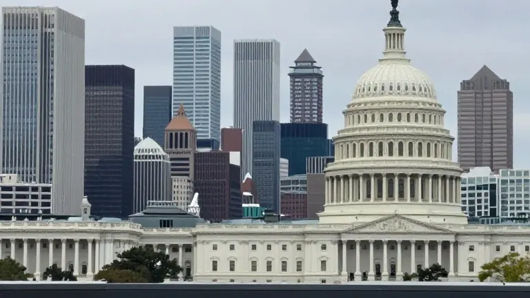 Illustration for: US Midterm Polls Favor Democrats, Potentially Easing Pressure on European Far-Right
